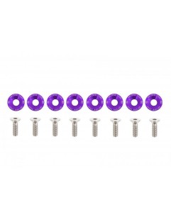 Śrubki ozdobne M6x1.0 15mm D1 Purple