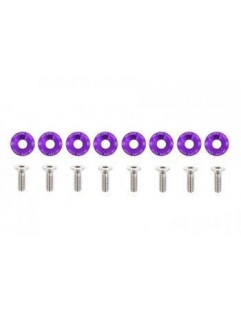 Śrubki ozdobne M6x1.0 15mm D1 Purple