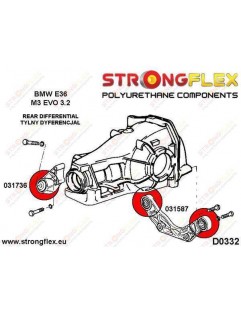 Tuleja mocowania tylnego dyferencjału - tylna E36 SPORT
