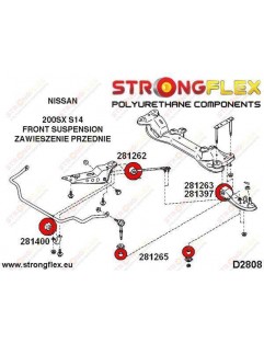 Tuleja wahacza przedniego dolnego 31.6mm SPORT