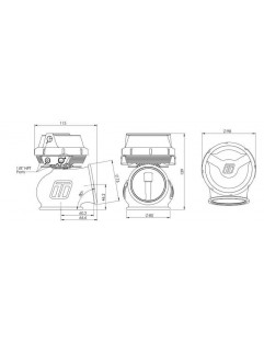 Turbosmart Wastegate Powergate 60mm 1 Bar Gen V