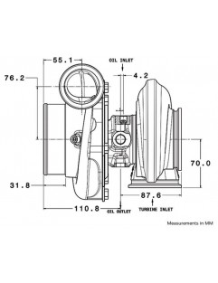 Turbosprężarka Garrett GTX3582R GEN II Reverse Rotation