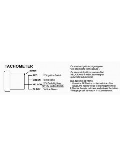 Zegar ADDCO 52mm - Obrotomierz