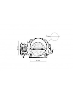 Przepustnica TurboWorks Honda B/D/F 70mm