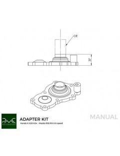 Koło zamachowe do konwersji Honda K K20 K24 - Mazda RX-8 6-biegów - 240mm / 9.45" (F)