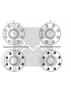 Koło zamachowe do konwersji Mercedes-Benz M113 M156 AMG - BMW M57N M57N2 GS6-53DZ HGU HGK / N54 GS6-53BZ 184mm 7.25" (P)