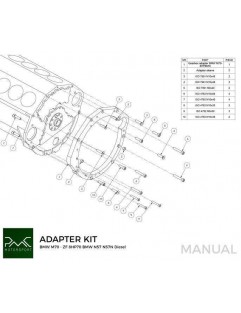 Zestaw do konwersji / adapter BMW V12 M70 - BMW ZF 8HP70 N57 N57N Diesel