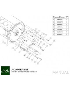 Zestaw do konwersji / adapter BMW V8 M60 - BMW ZF 8HP70 N57 N57N Diesel