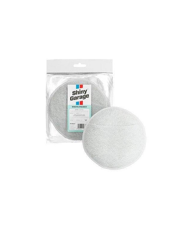 Shiny Garage White Pocekt Microfiber Applicator 13,5x3cm (Aplikator)