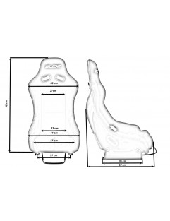 Fotel sportowy SLIDE RS carbon Black M