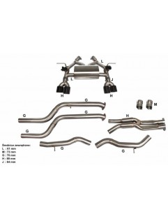 Układ wydechowy CatBack BMW M3/M4 F80/F82/F83 3.0T 13+ Aktywny