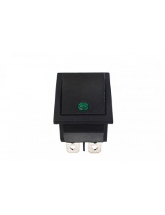 Włącznik rocker led 4 PIN Green