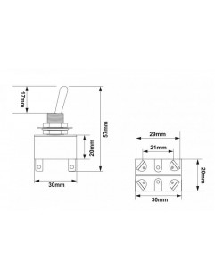 Włącznik Toggle Classic 4PIN