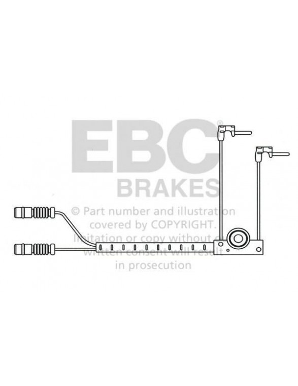 EFA112 - Czujnik zużycia klocków hamulcowych EBC Brakes MERCEDES-BENZ | G-Wagon (W460)(G200) | G-Wagon (W460)(G230) | G-Wagon 