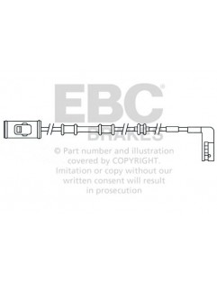 EFA114 - Czujnik zużycia klocków hamulcowych EBC Brakes OPEL | Vectra | VAUXHALL | Vectra