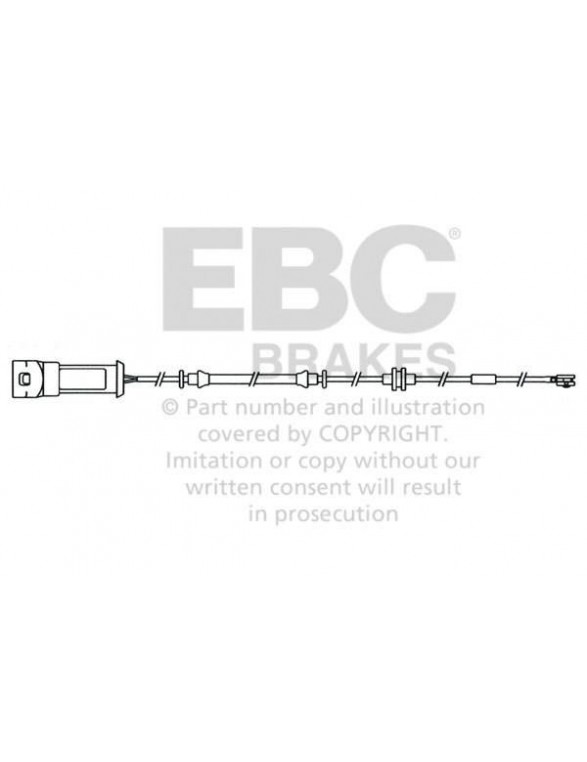 EFA116 - Czujnik zużycia klocków hamulcowych EBC Brakes OPEL | Signum | Vectra | VAUXHALL | Signum | Vectra