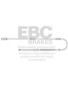 EFA128 - Czujnik zużycia klocków hamulcowych EBC Brakes BMW | 5 Series (GT F07)(520) | 5 Series (GT F07)(530) | 5 Series (GT F