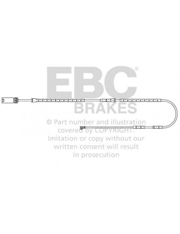 EFA135 - Czujnik zużycia klocków hamulcowych EBC Brakes BMW | 3 Series (xDrive E90)(325) | 3 Series (xDrive E90)(330) | 3 Seri