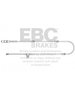 EFA139 - Czujnik zużycia klocków hamulcowych EBC Brakes BMW | X5 (E70) | X5 (F15) | X6 (E71) | X6 (F16) | BMW | X5