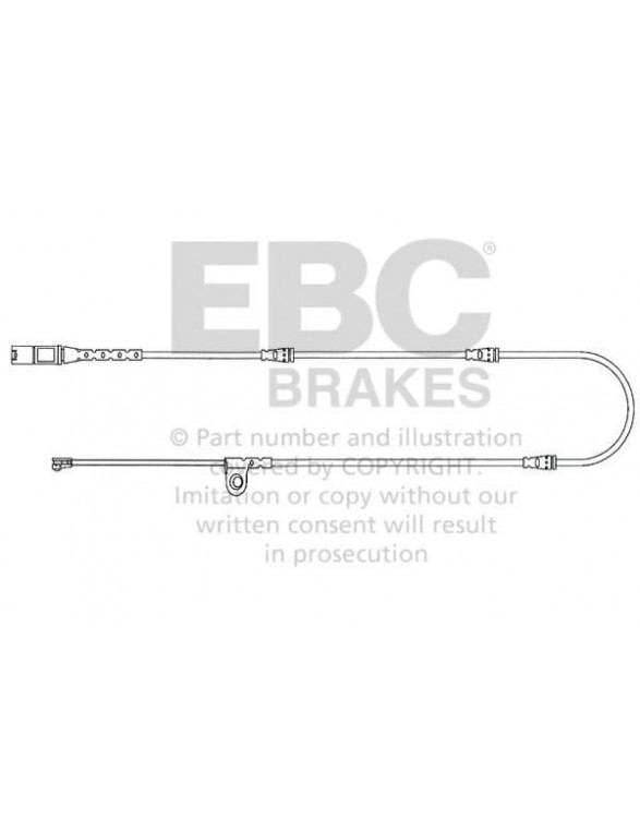 EFA139 - Czujnik zużycia klocków hamulcowych EBC Brakes BMW | X5 (E70) | X5 (F15) | X6 (E71) | X6 (F16) | BMW | X5