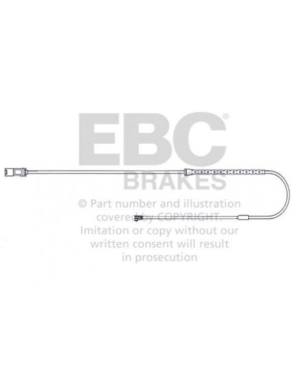 EFA140 - Czujnik zużycia klocków hamulcowych EBC Brakes BMW | X5 (E70) | X5 M (E70) | X5 M (F85) | X6 (E71) | X6 M (E71) | X6 