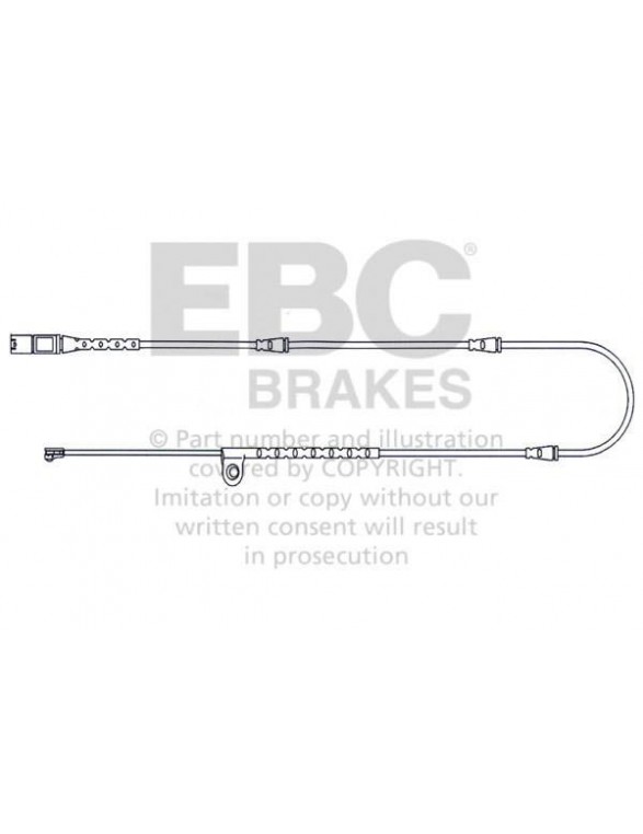 EFA141 - Czujnik zużycia klocków hamulcowych EBC Brakes BMW | X5 (E70) | X5 (F15) | X6 (E71) | X6 (F16) | BMW | X5 | X6