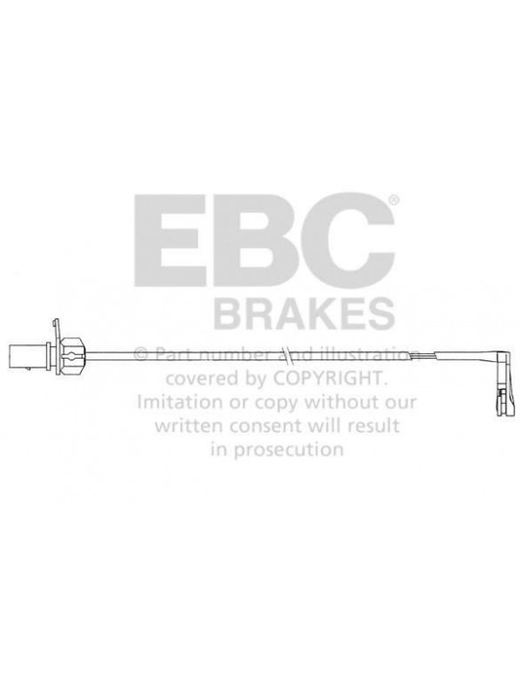 EFA156 - Czujnik zużycia klocków hamulcowych EBC Brakes AUDI | A6 (C7/4G) | A6 (quattro C7/4G) | A6 (quattro Avant C7/4G) | A6