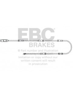 EFA159 - Czujnik zużycia klocków hamulcowych EBC Brakes BMW | 5 Series (F10)(518) | 5 Series (F10)(520) | 5 Series (F10)(523) 