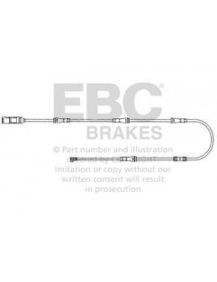 EFA159 - Czujnik zużycia klocków hamulcowych EBC Brakes BMW | 5 Series (F10)(518) | 5 Series (F10)(520) | 5 Series (F10)(523) 