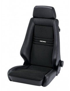 Fotel Sportowy RECARO Specialist M (LX/W) Dinamica Black / Artificial leather Black