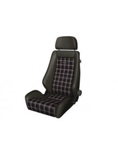 Fotel Sportowy RECARO Classic Line LX Leather Black / Karo