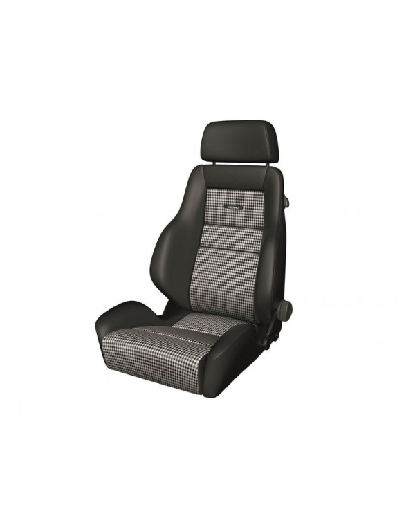 Fotel Sportowy RECARO Classic Line LS Leather Black / Pepita