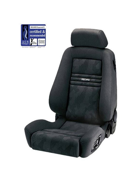 Fotel Sportowy RECARO Ergomed E Clima Artista Black / Nardo Black