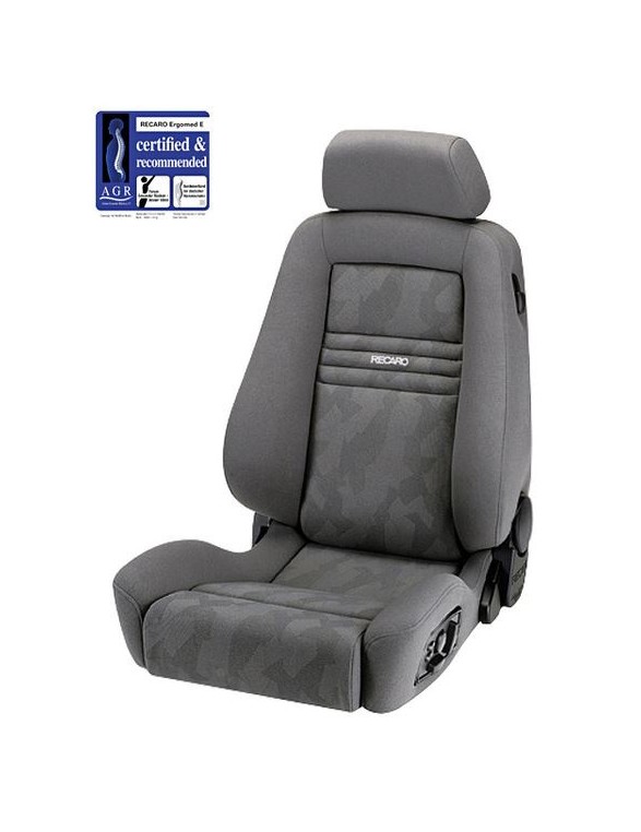 Fotel Sportowy RECARO Ergomed E Clima Artista Grey / Nardo Grey