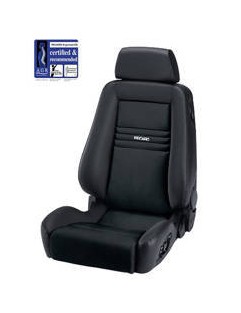 Fotel Sportowy RECARO Ergomed ES - SAB Clima Dinamica Black / Leather Black