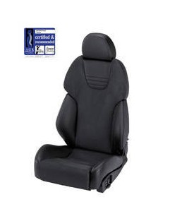 Fotel Sportowy RECARO AM19 Style XL TOPLINE Dinamica Black / Leather Black