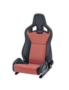 Fotel Sportowy RECARO Sportster CS z podgrzewaniem Artificial leather Black / Dinamica Red