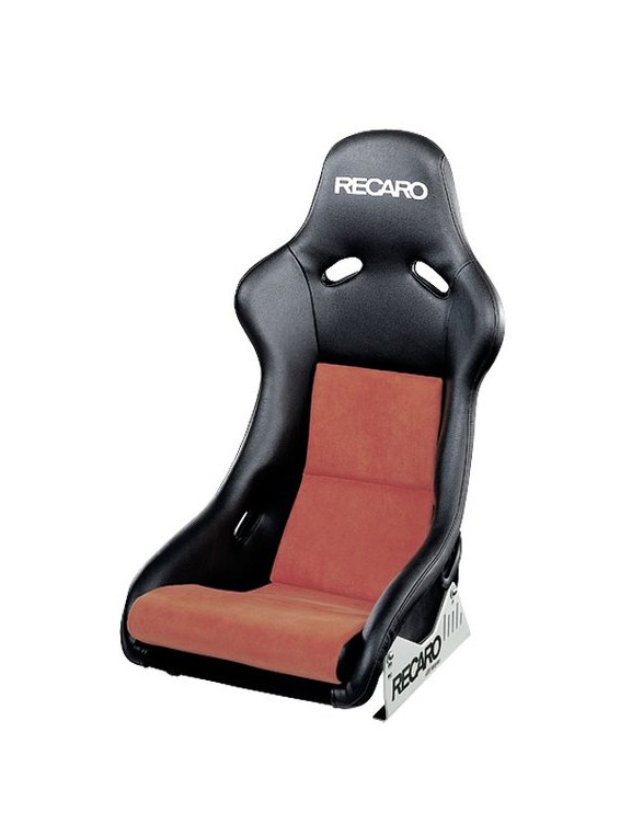 Fotel Sportowy RECARO Rennschalen (ABE) / Racing shells (ABE) Pole Position - Artificial leather Black / Dinamica Red