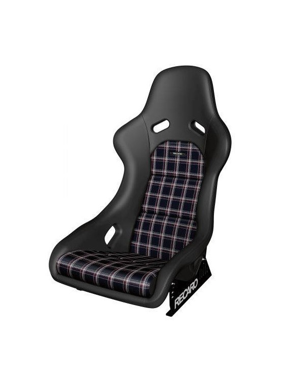 Fotel Sportowy RECARO Rennschalen (ABE) / Racing shells (ABE) Pole Position Classic Line Leather Black / Karo