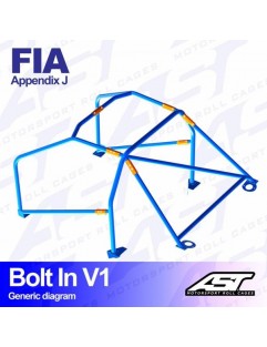 Klatka bezpieczeństwa AUDI Coupe (B3) 2-drzwiowa Coupe Quattro skręcana w V1