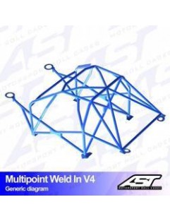 Klatka bezpieczeństwa AUDI A1 (8X) 3-drzwiowa Hatchback FWD wielopunktowo spawana w V4