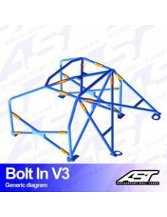 Klatka bezpieczeństwa AUDI TT (8N) 3-drzwiowa Hatchback FWD skręcana w V3