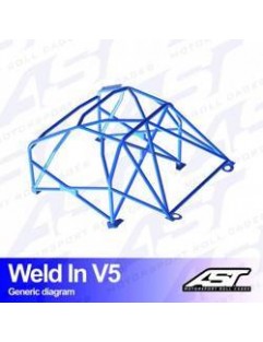 Klatka bezpieczeństwa BMW (E46) 3-Series 3-drzwiowa Compact RWD spawana w V5