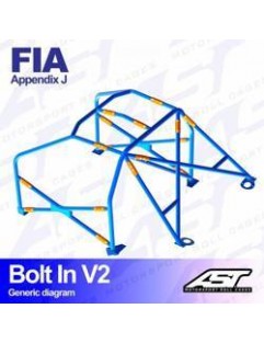 Klatka bezpieczeństwa CITROËN ZX 3-drzwiowa Hatchback skręcana w V2