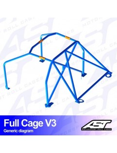 Klatka bezpieczeństwa MAZDA MX-3 (EC) 3-drzwiowa Coupe pełna klatka V3