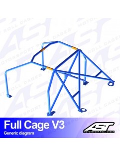 Klatka bezpieczeństwa NISSAN Silvia (PS13) 2-drzwiowa Coupe pełna klatka V3