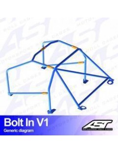 Klatka bezpieczeństwa NISSAN Silvia (PS13) 2-drzwiowa Coupe skręcana w V1