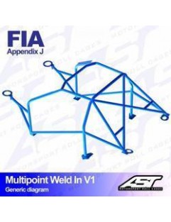 Klatka bezpieczeństwa OPEL Astra (F) 3-drzwiowa Hatchback wielopunktowo spawana w V1