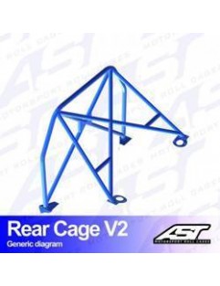 Roll Bar OPEL Corsa (D) 3-drzwiowa Hatchback tylna klatka V2