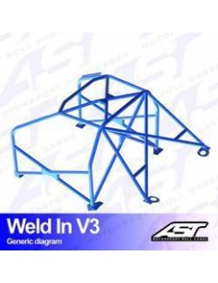 Klatka bezpieczeństwa Opel Vectra (A) 5-drzwiowa Sedan FWD spawana w V3